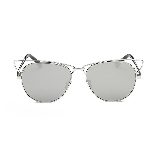 Jaime in Silver Sunglasses Cat Eye - GETSUNNIES CANADA