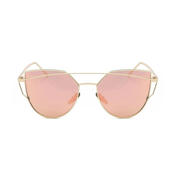 Kyla in Gold + Rose Sunglasses Cat Eye - GETSUNNIES CANADA
