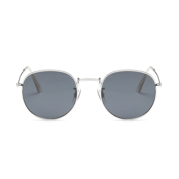 Jade in Silver + Black Sunglasses Round Frame - GETSUNNIES CANADA