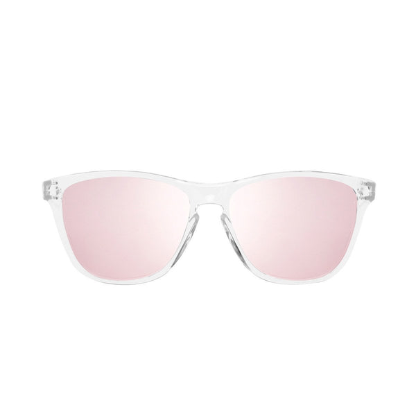 Ryan in Clear + Pink Sunglasses Wayfarers - GETSUNNIES CANADA