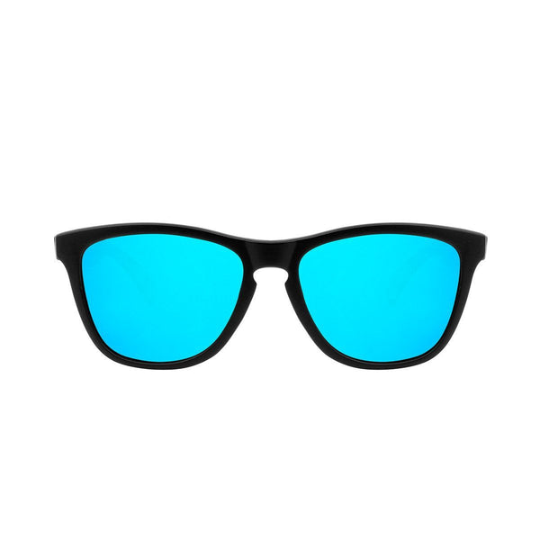 Ryan in Matte Black + Light Blue Sunglasses Wayfarers - GETSUNNIES CANADA