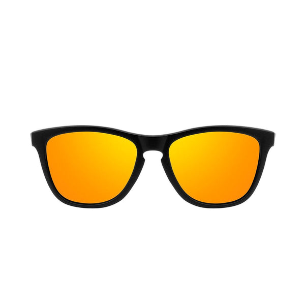 Ryan in Matte Black + Orange Sunglasses Wayfarers - GETSUNNIES CANADA